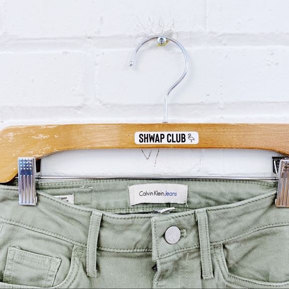 CALVIN KLEIN JEANS Khaki High Rise Ankle Skinny - Picture 2 of 3